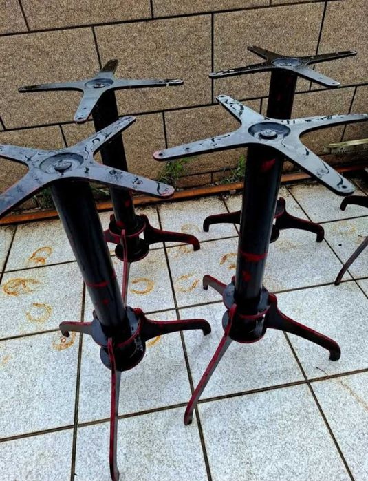 Mesas em ferro lote 6 pés para mesas de esplanada