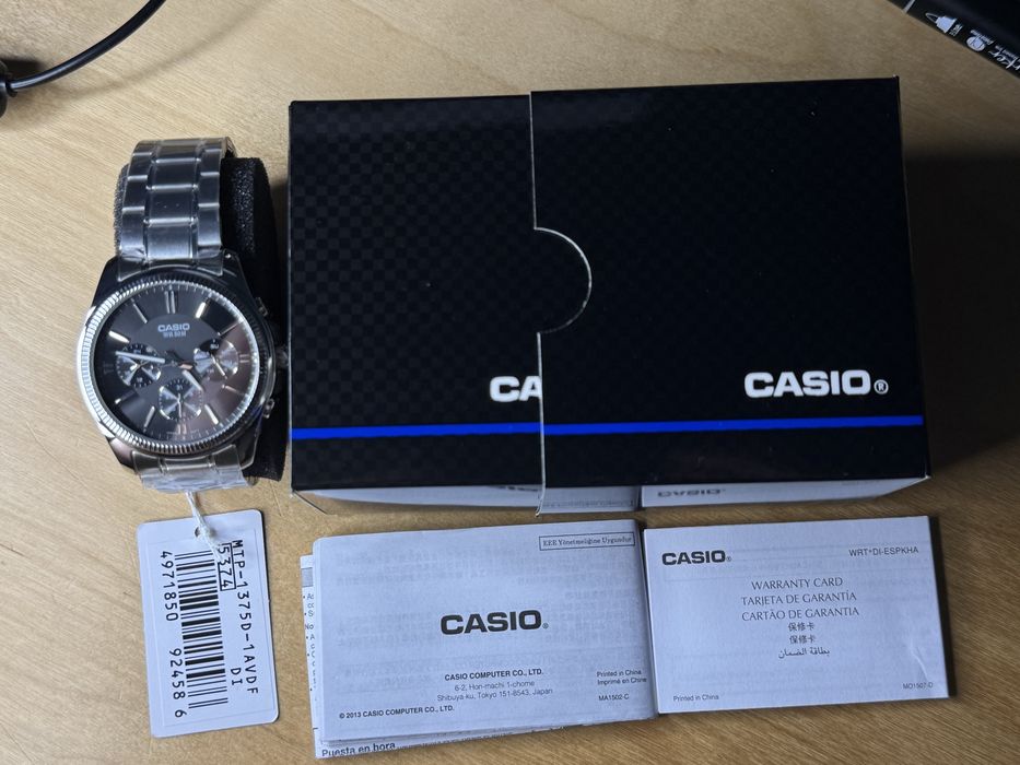 Годинник чоловічий Casio MTP-1375D-1A Оригінал Гарантія Часы мужские