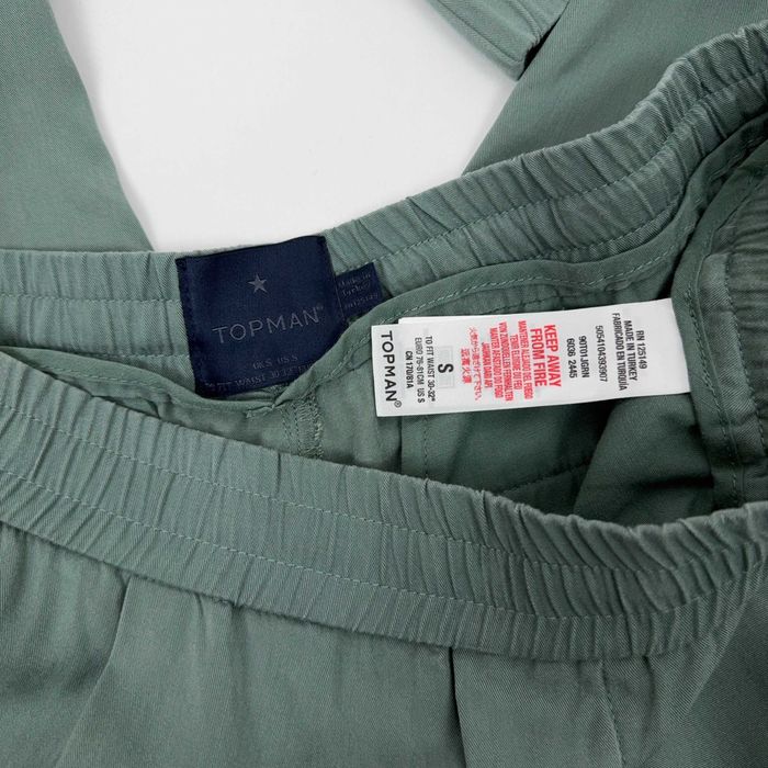 Calças Jogger Verdes Azeitona Topman Tamanho S