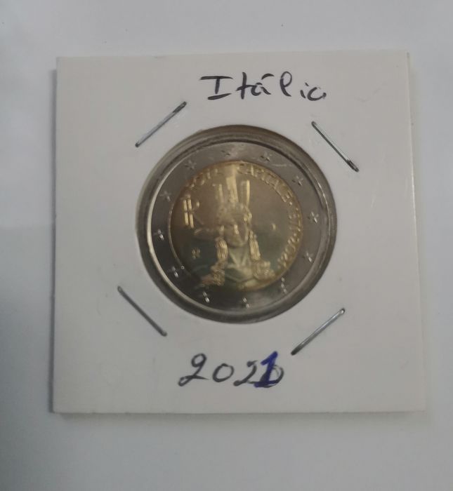 Moeda UNC comemorativa de 2€ - Itália 2021