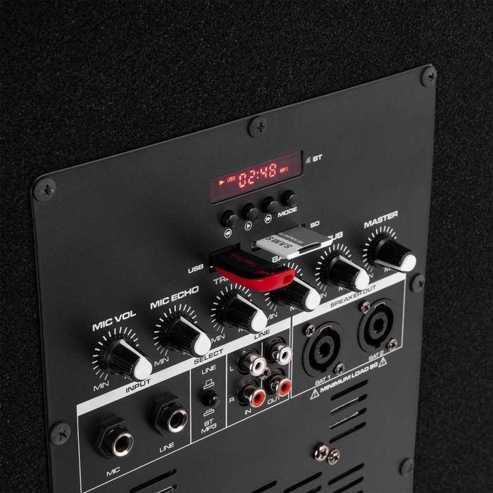Colunas Ativas com subwoofer 18 kit completo