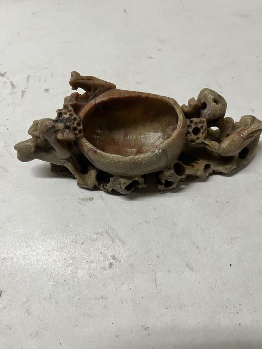 Stary Hinski kałamarz steatyt kamień mydlany