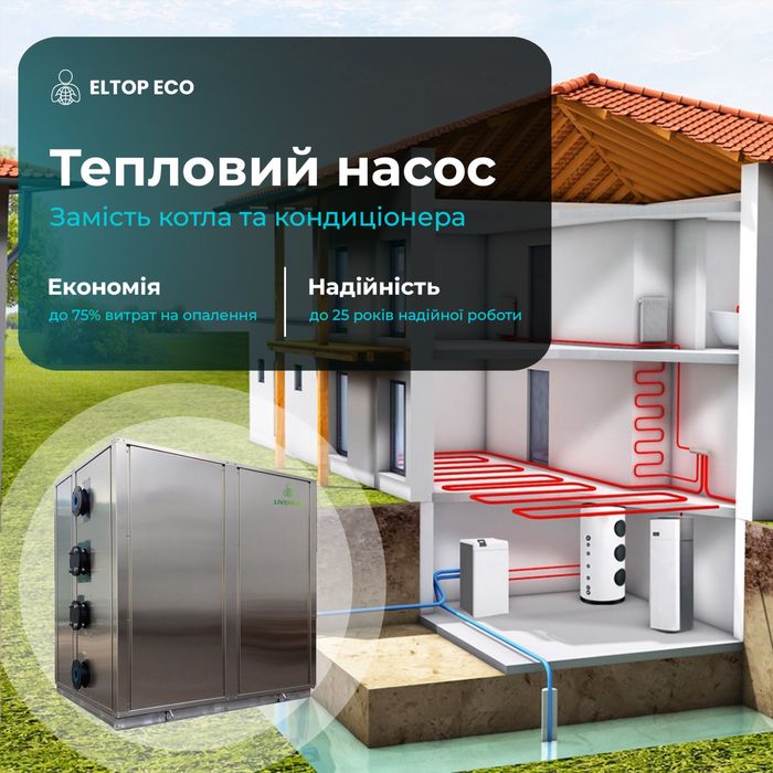 Монтаж систем опалення на основі теплових насосів/котел/тепловий насос