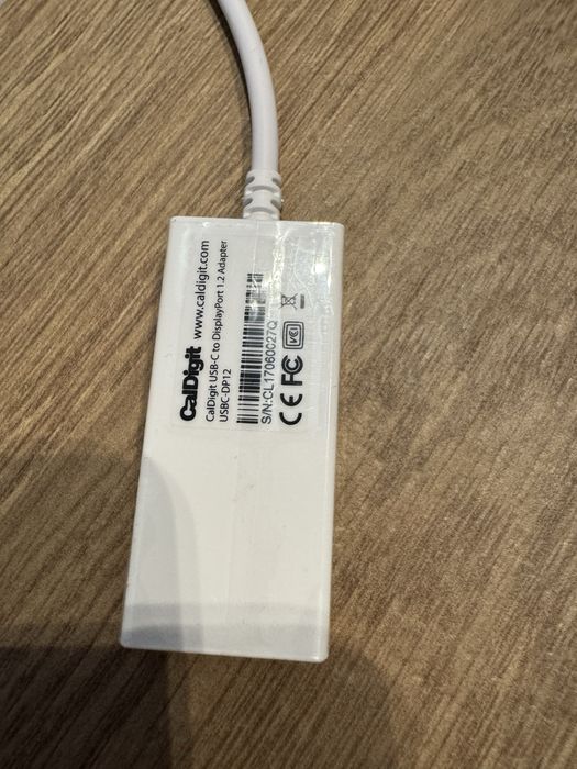 Caldigit przejściówka usb-c do DisplayPort 1.2 - stan jak nowy