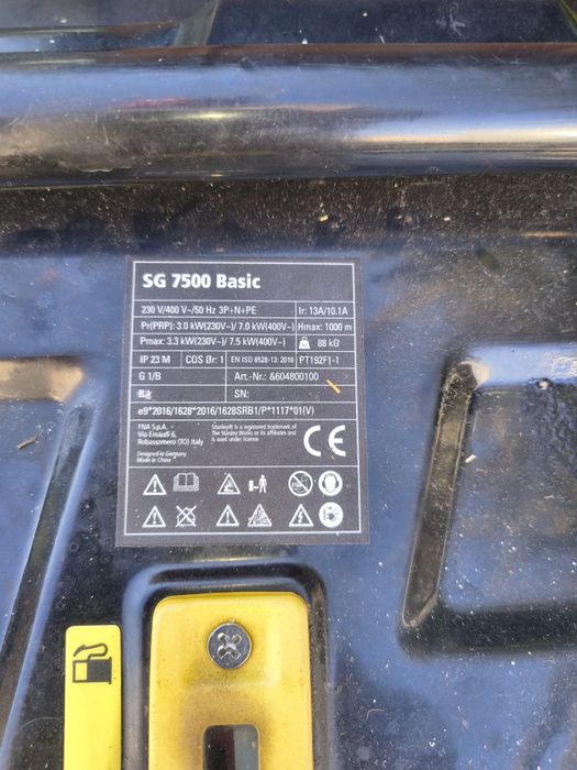 Agregat Stanley 7500