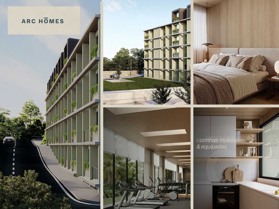 IMOVEL T2 + GUIMARÃES - condomínio fechado - vista para a penha — Azurém, Braga