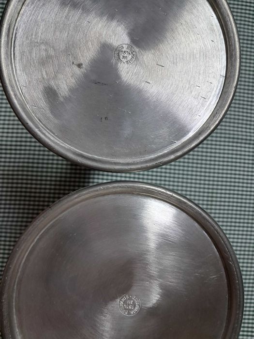 Terrina e castiçais em estanho 95%