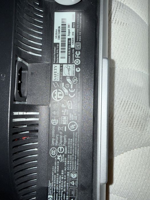 Monitor HP w1907v