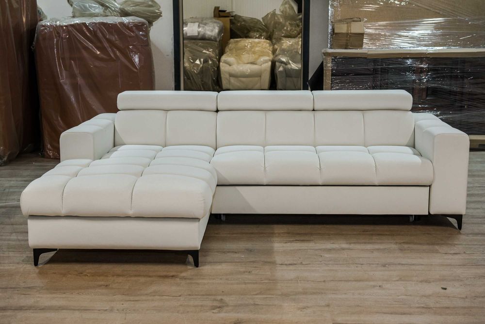 Narożnik Cloi  funkcja spania, schowek na pościel dostępny od ręki