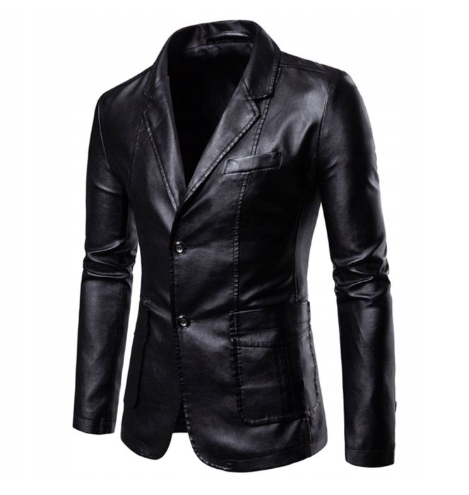 Marynarka skórzana męska sportowa elegancka modna kolory