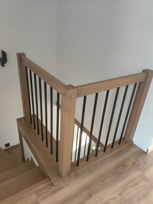 Schody drewniane na beton