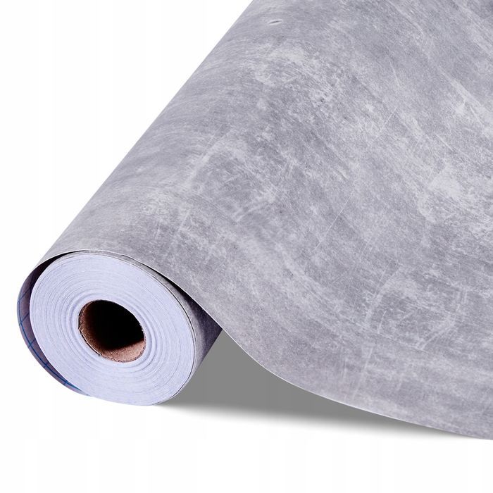 Tapeta samoprzylepna VEVOR 45CM X 15M PVC ciemnoszara industrialna