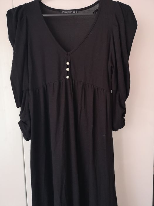 Sukienka czarna marszczona