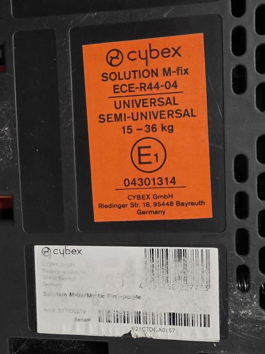 Cybex solution M-Fix 15-36kg