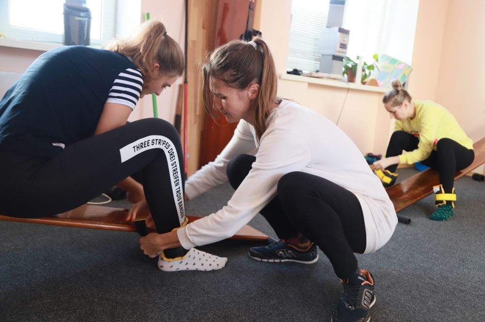 Занятия ЛФК на профилакторе Евминова в Одессе