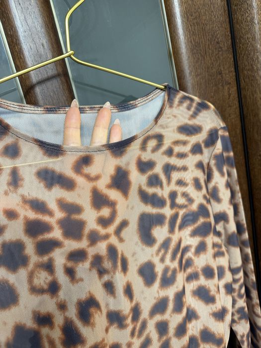 Сітка-топ з леопардом, р.XL