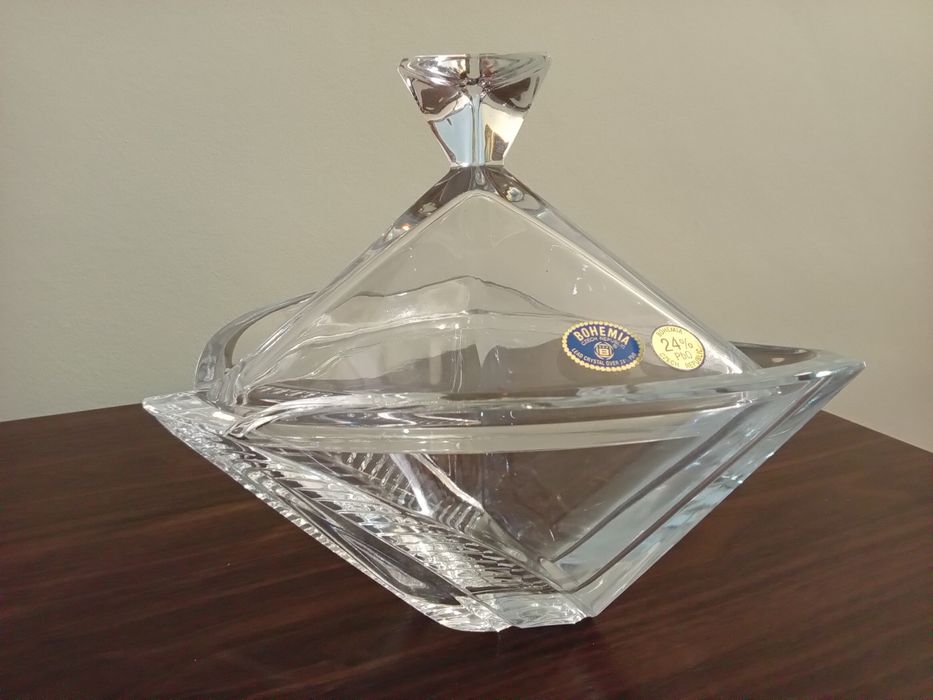 Bomboneira Cristal Bohemia - Made in Czech Republic