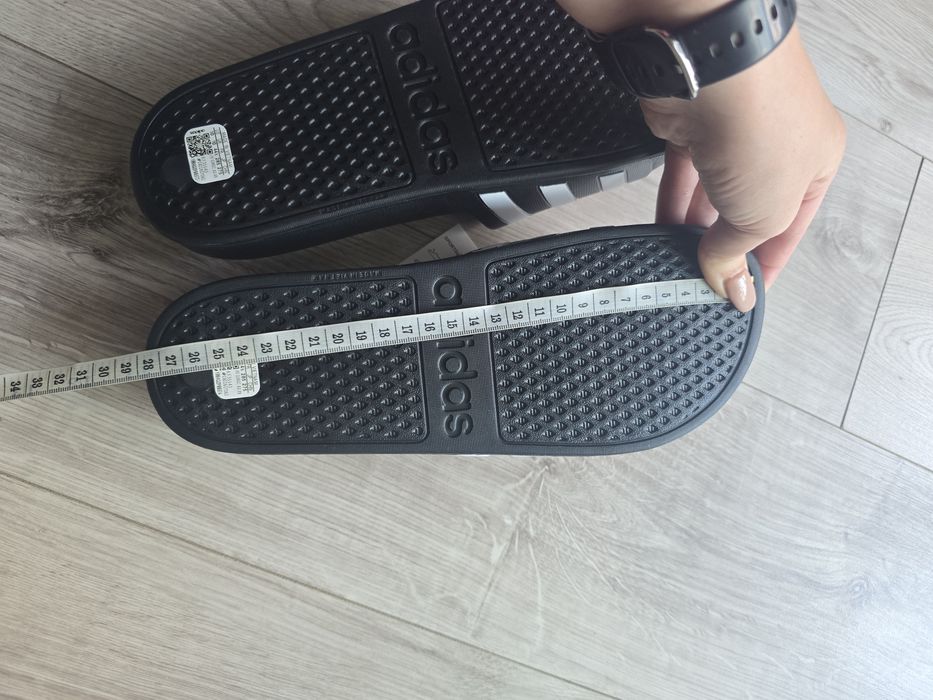 Nowe czarne klapki męskie Adidas  r.44,5