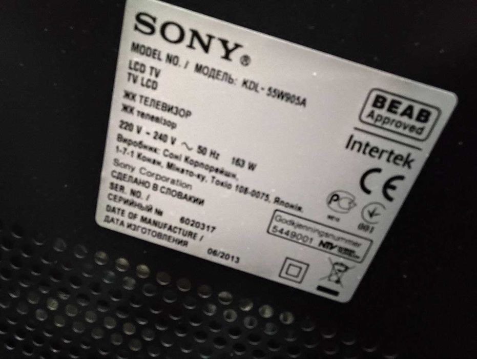 Sony KDL-55W905A на запчасти
