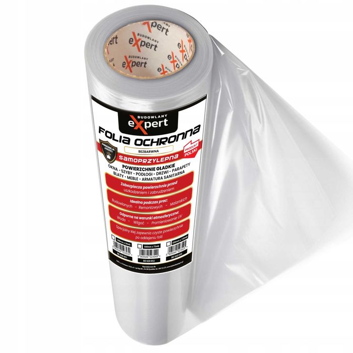 Samoprzylepna Folia Ochronna do Drzwi i Okien 75m