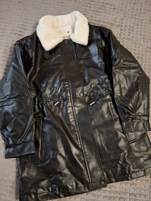 Кожаная курточка женская/Куртка утеплена з екошкіри