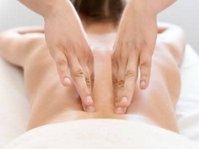 Massagem  e alívio.