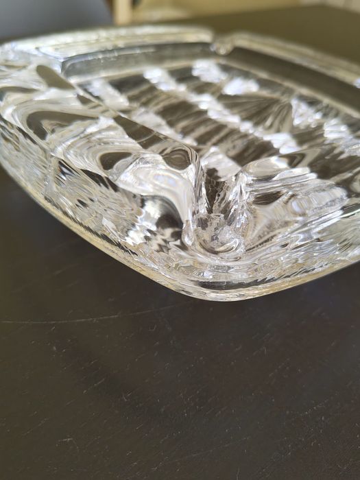 Cinzeiro Nybro Glasbruk Sweden Art Glass, Iceberg Design Paul Isling