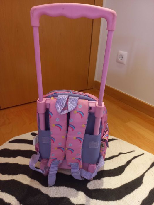 Mochila unicórnio com rodinhas