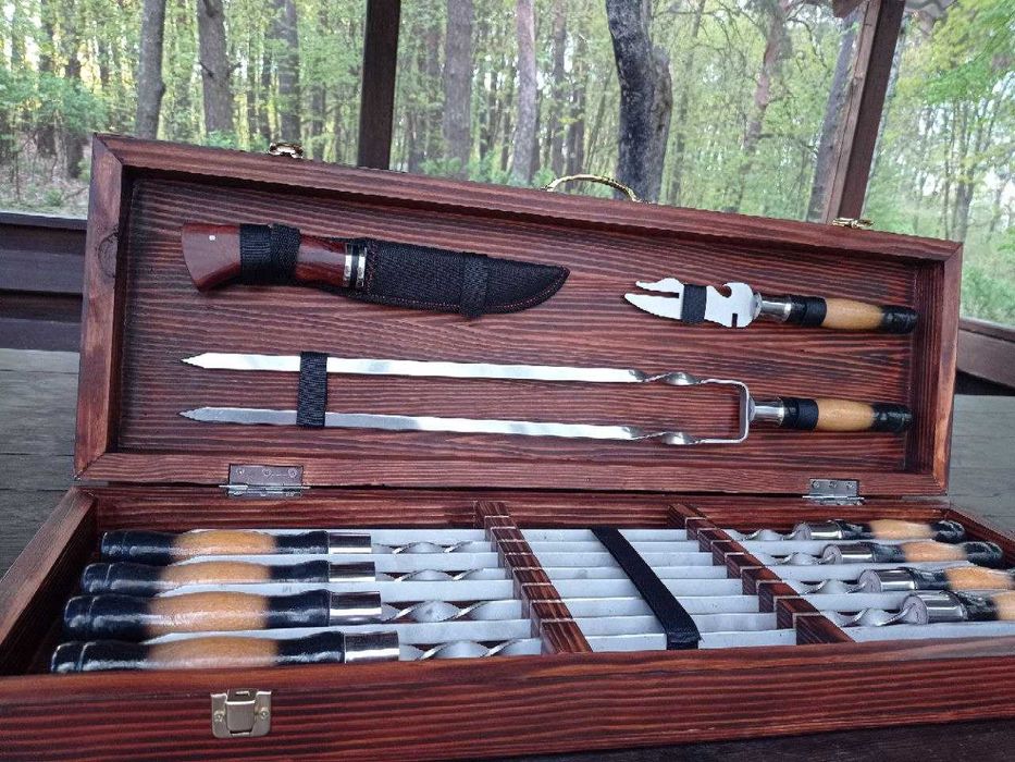 Набір шампурів,Шампура,Набор шампуров. Подарунок чоловіку на Свято