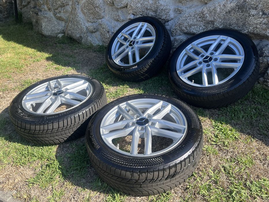 4 Jantes 17 Mercedes 5x112 - Com 4 Pneus (205/55/17)