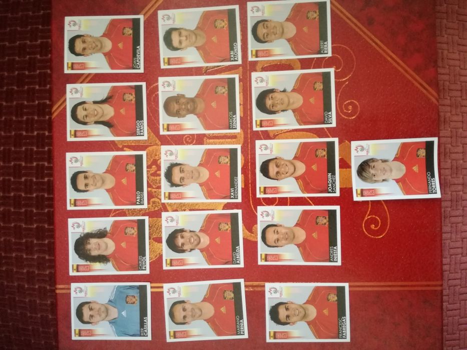 16 cromos da Seleção Espanhola Euro 2008 v.p.ind
Ver preço individual
