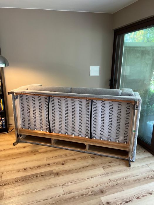 Sofá cinzento 200 cm muito confortável