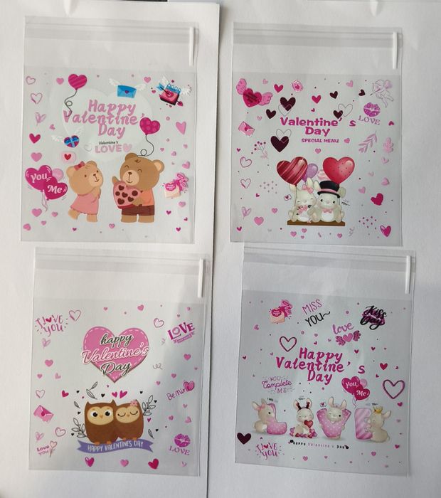 Torebki prezentowe walentynkowe 25 sztuk