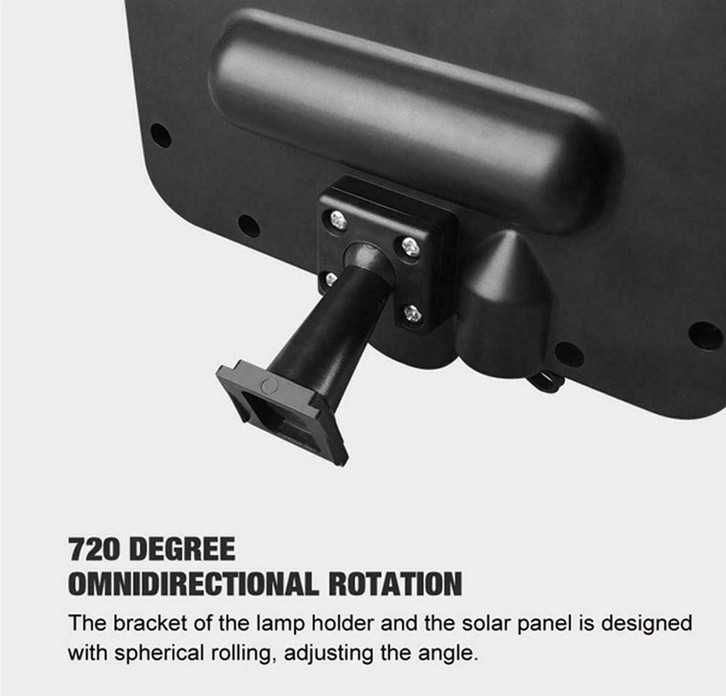 Holofote luz Solar Led COB 260LM 10h autonomia, Sensor Movimento, IP65