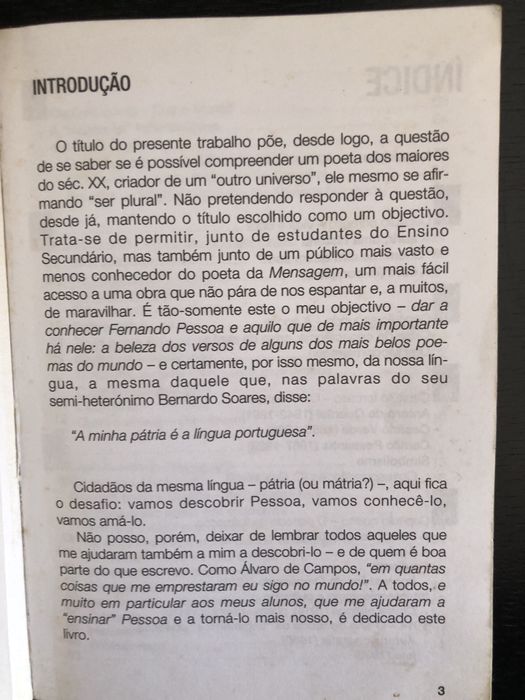 Livro Para compreender Fernando Pessoa
