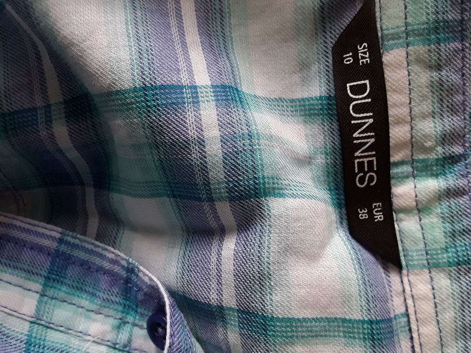 Koszulka damska w kratę bawełnianą  Dunnes 38