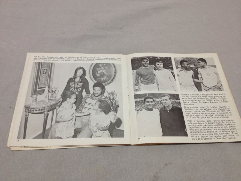 Disco de Vinil EUSÉBIO BOTA DE OURO (1973) e a equipa "os invencíveis"