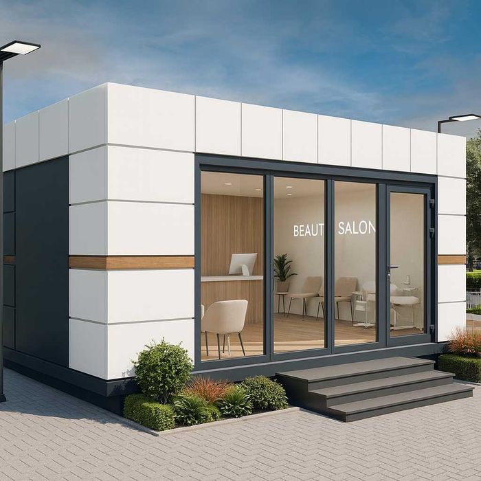 Kontener Handlowy Pawilon Biurowy Usługowy Kosmetyczny Kiosk OD RĘKI