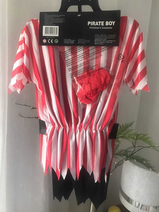 Fatos de carnaval disfarce de Pirata 7-10 anos