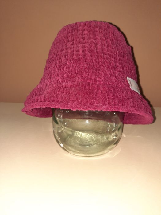 Зимняя шляпа из велюровой пряжи,очень мягкая и уютная