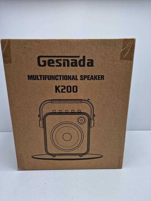 Głośnik Gesnada K200 zestaw karaoke z dwoma mikrofonami
