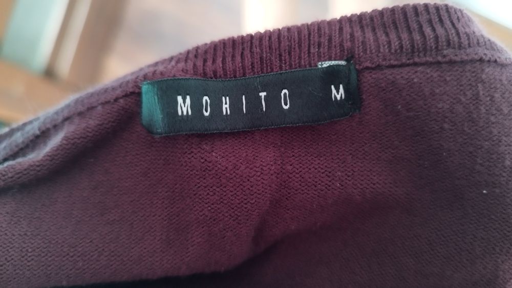 Sweterek śliwkowy r.M