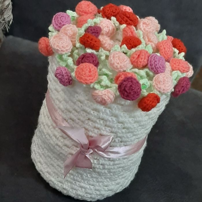 Плед - букет , акрил