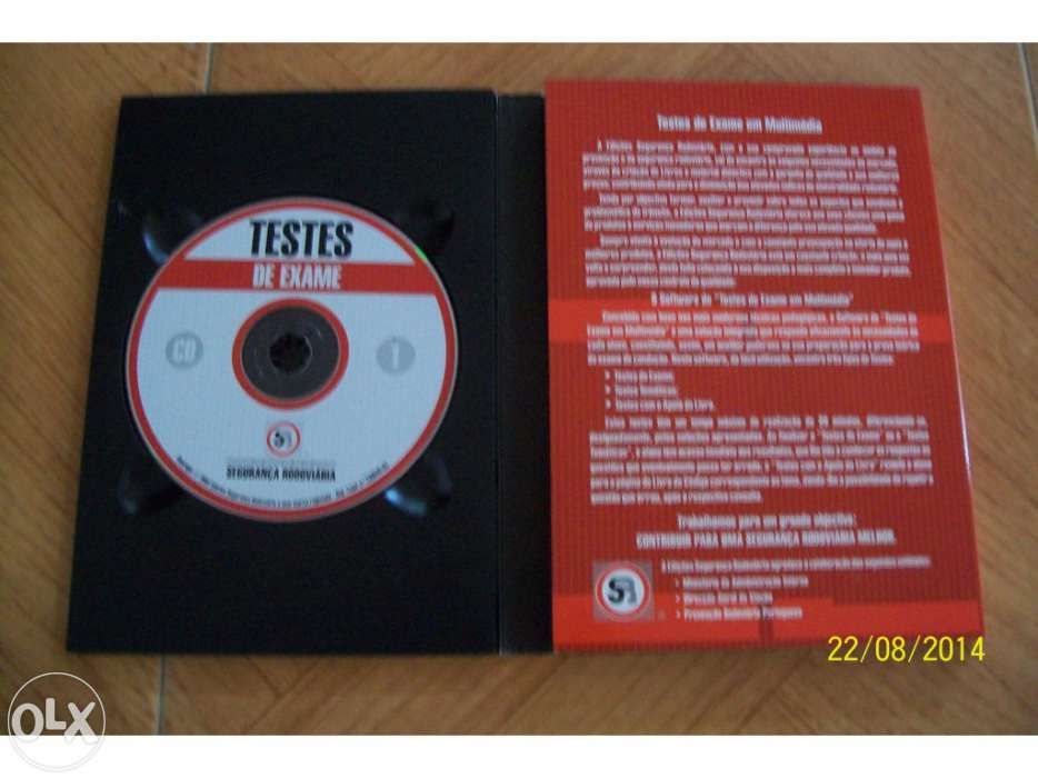 Dvd testes de exame e manual de conducao