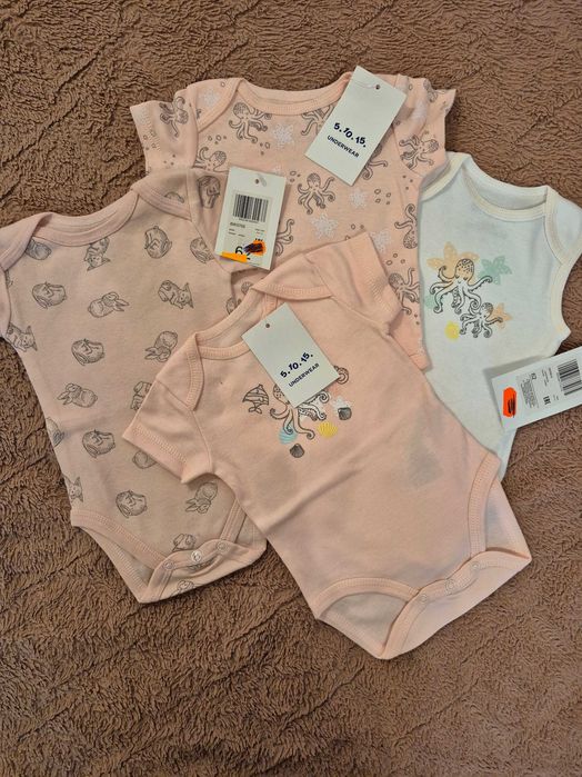 Komplet 4 sztuk Body Pajacyk