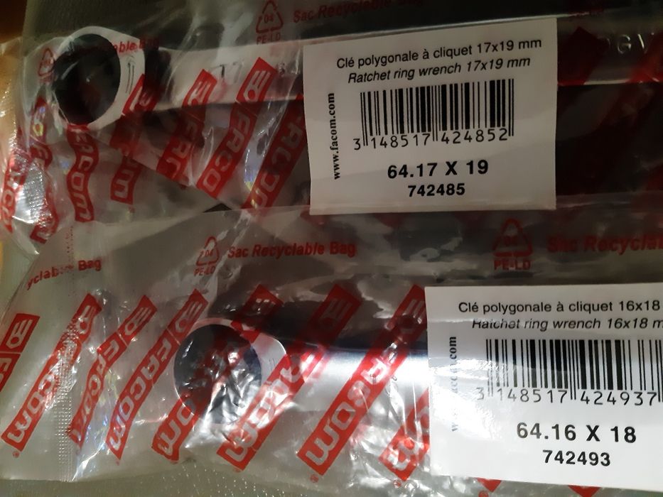 Facom klucze z grzechotką grzechotkowe