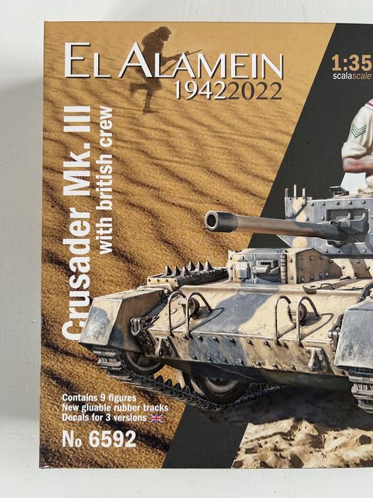 Czołg Crusader Mk.lll El Alamein model Italeri 6592
