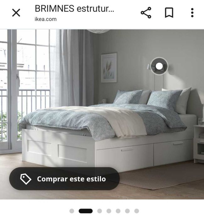 Cama casal IKEA com gavetas