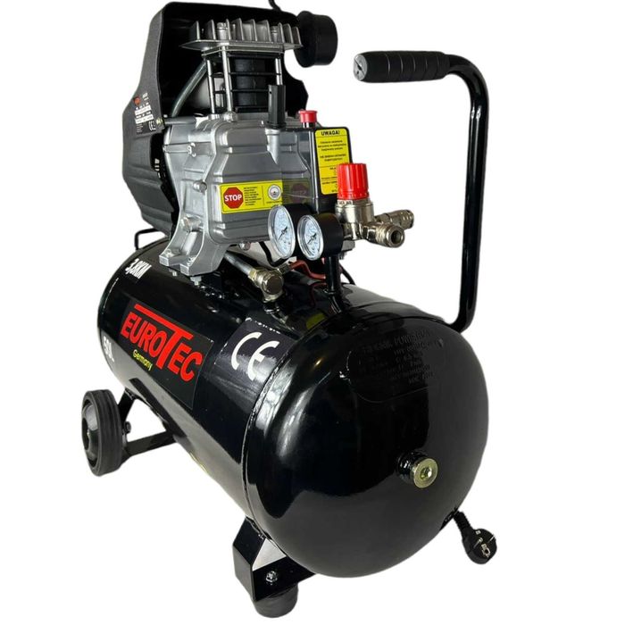 Kompresor olejowy 50L sprężarka z zestawem kit Eurotec