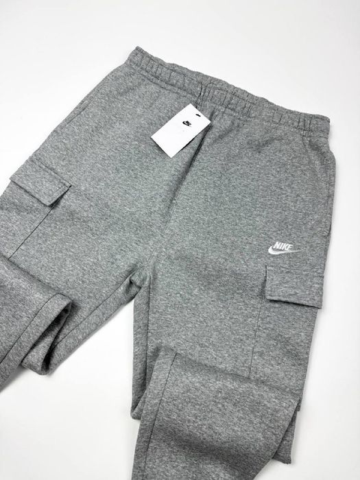 Оригінал! Штани Nike Fleece Cargo (сірі) (M) Нові з бірками!